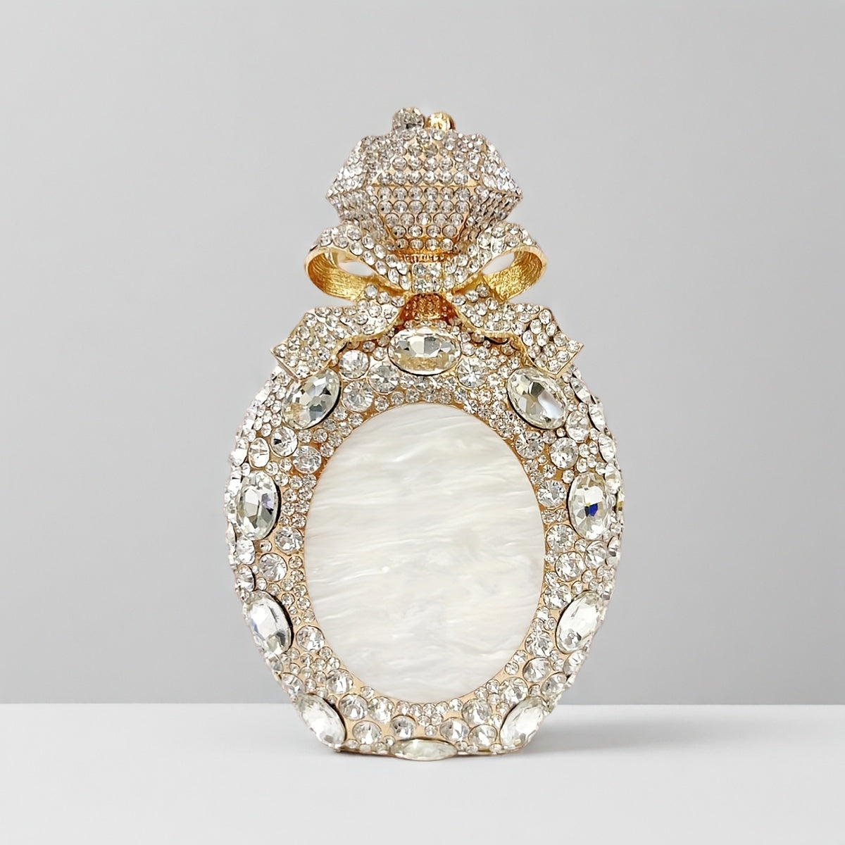 Unique "Ring" Designed Rhinestone Crossbody Shoulder Bag