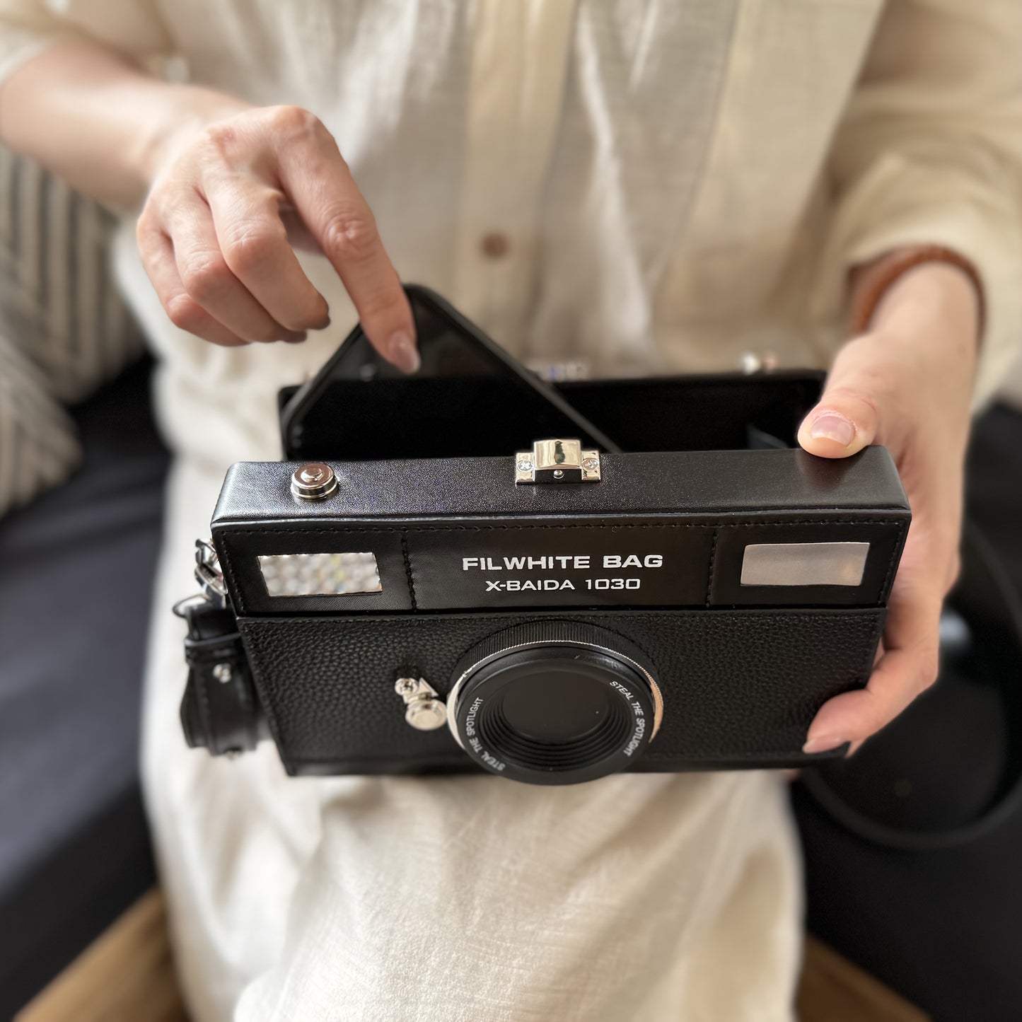 Retro & Vintage Realistic Camera Crossbody Bag with Adjustable Strap, and High-Quality Design