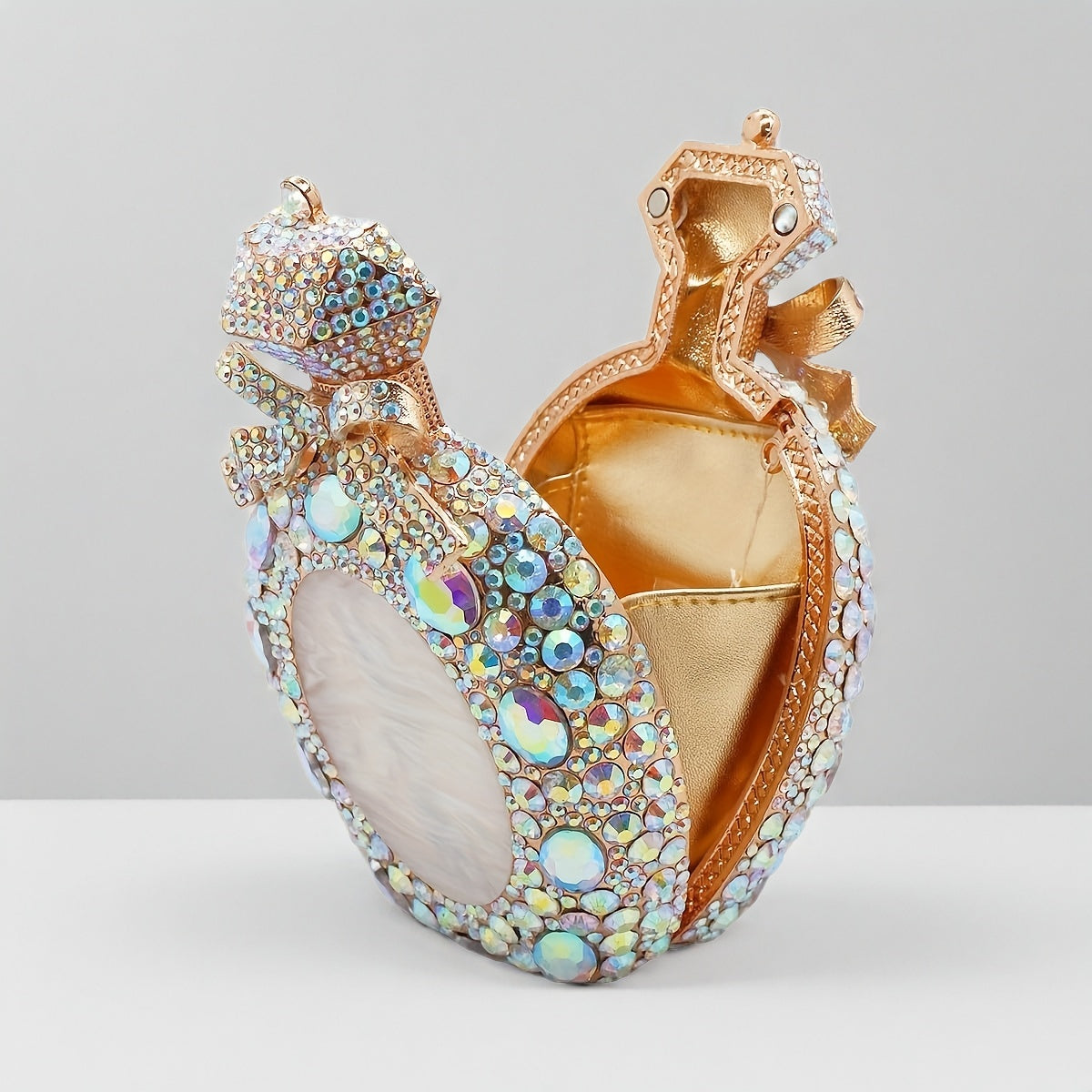 Unique "Ring" Designed Rhinestone Crossbody Shoulder Bag