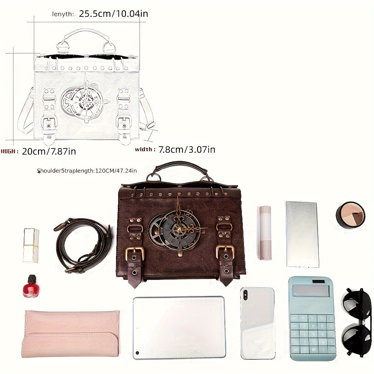 Retro Steampunk Crossbody Bag