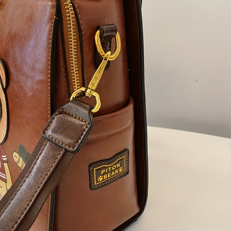 Fashionable Cute Bear Print Backpack