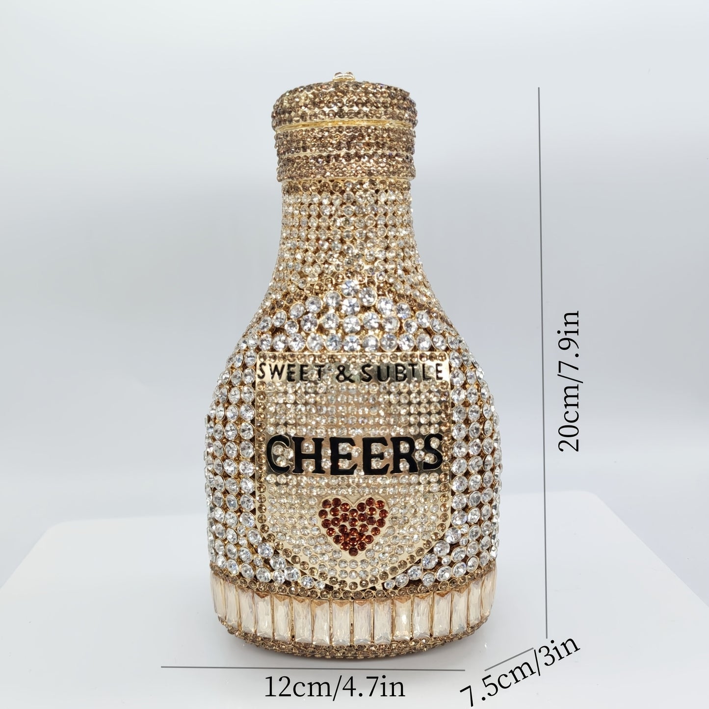 Champagne Bottle Rhinestone Crystal bag
