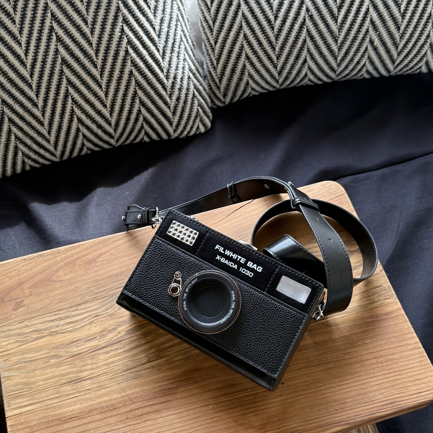 Retro & Vintage Realistic Camera Crossbody Bag with Adjustable Strap, and High-Quality Design