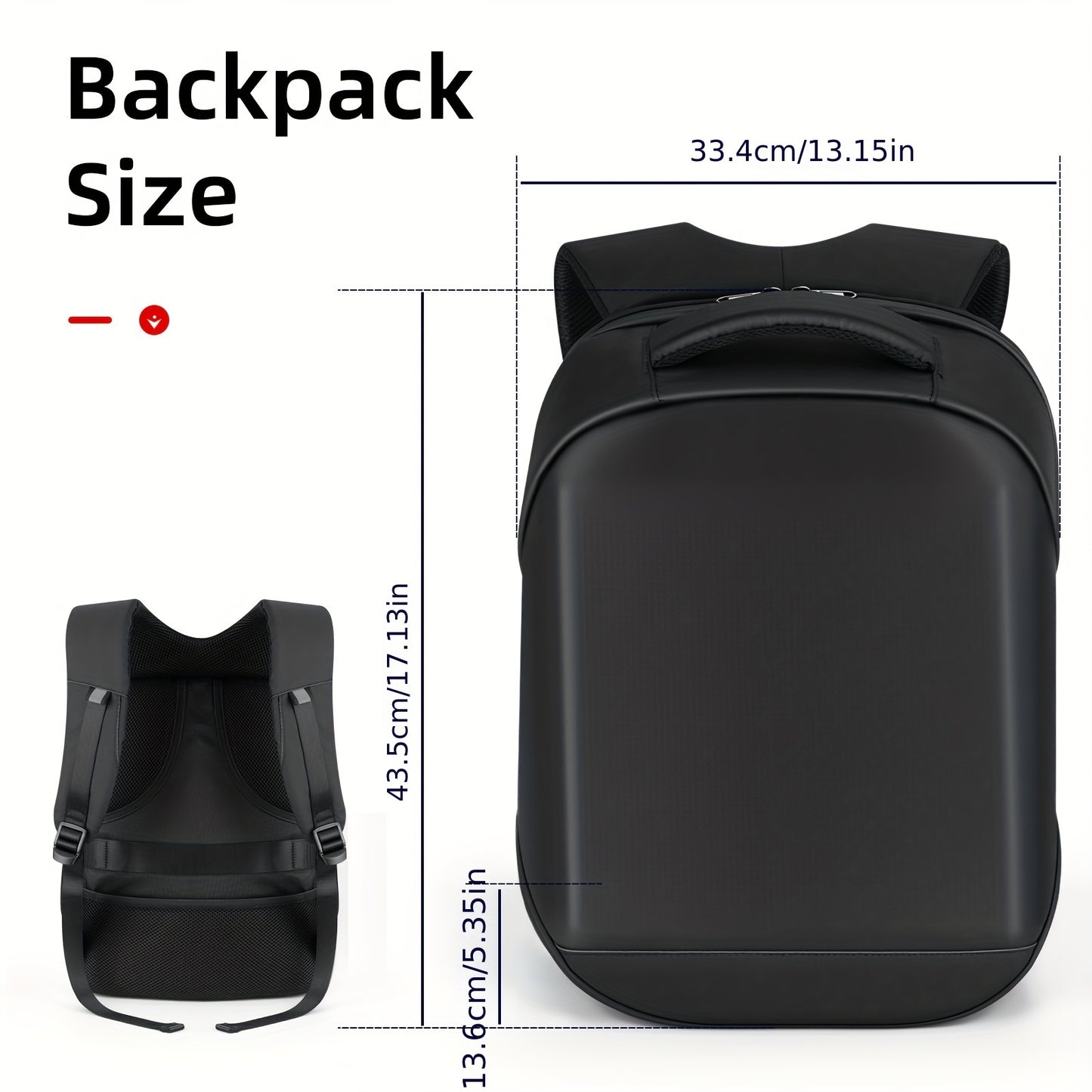 LED 17 Inch Backpack- Cool DIY Pixel Art Animation Programming Backpack