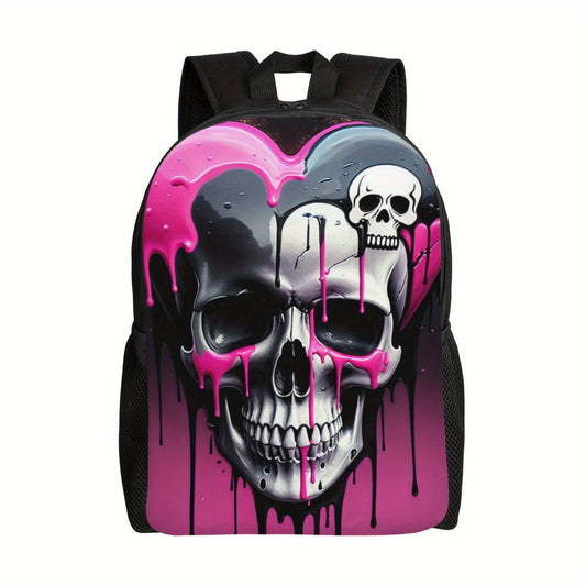 Stylish Large Capacity Trendy Sweet Skull Print Backpack