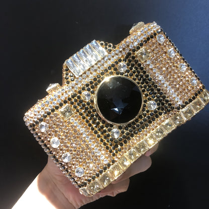 Crystal Camera Shaped Purse/Clutch