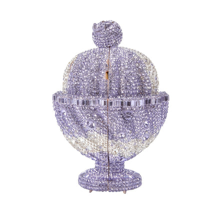 Rhinestone Sundae Clutch Bag