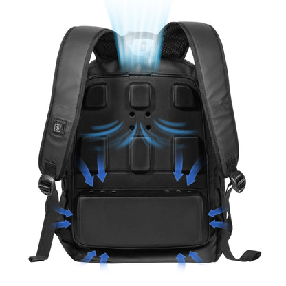 Hiking Backpack with USB-Powered Cooling Fan, 18L Lightweight Travel Backpack for Men Women, Laptop Backpack Outdoor Daypack for Climbing Camping Hiking