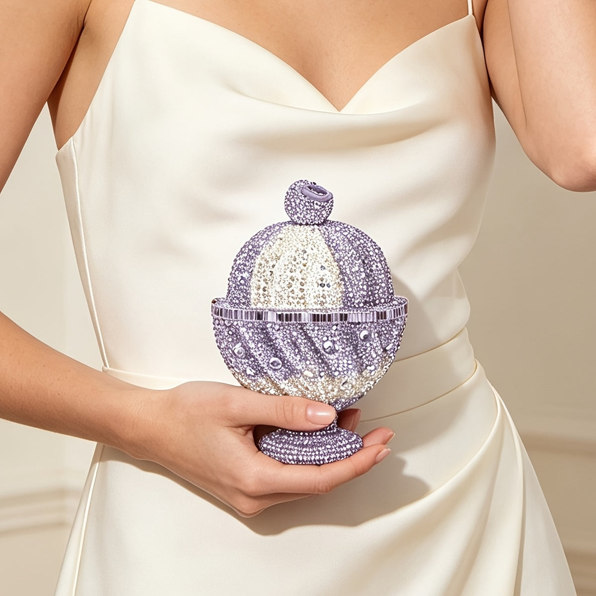 Rhinestone Sundae Clutch Bag