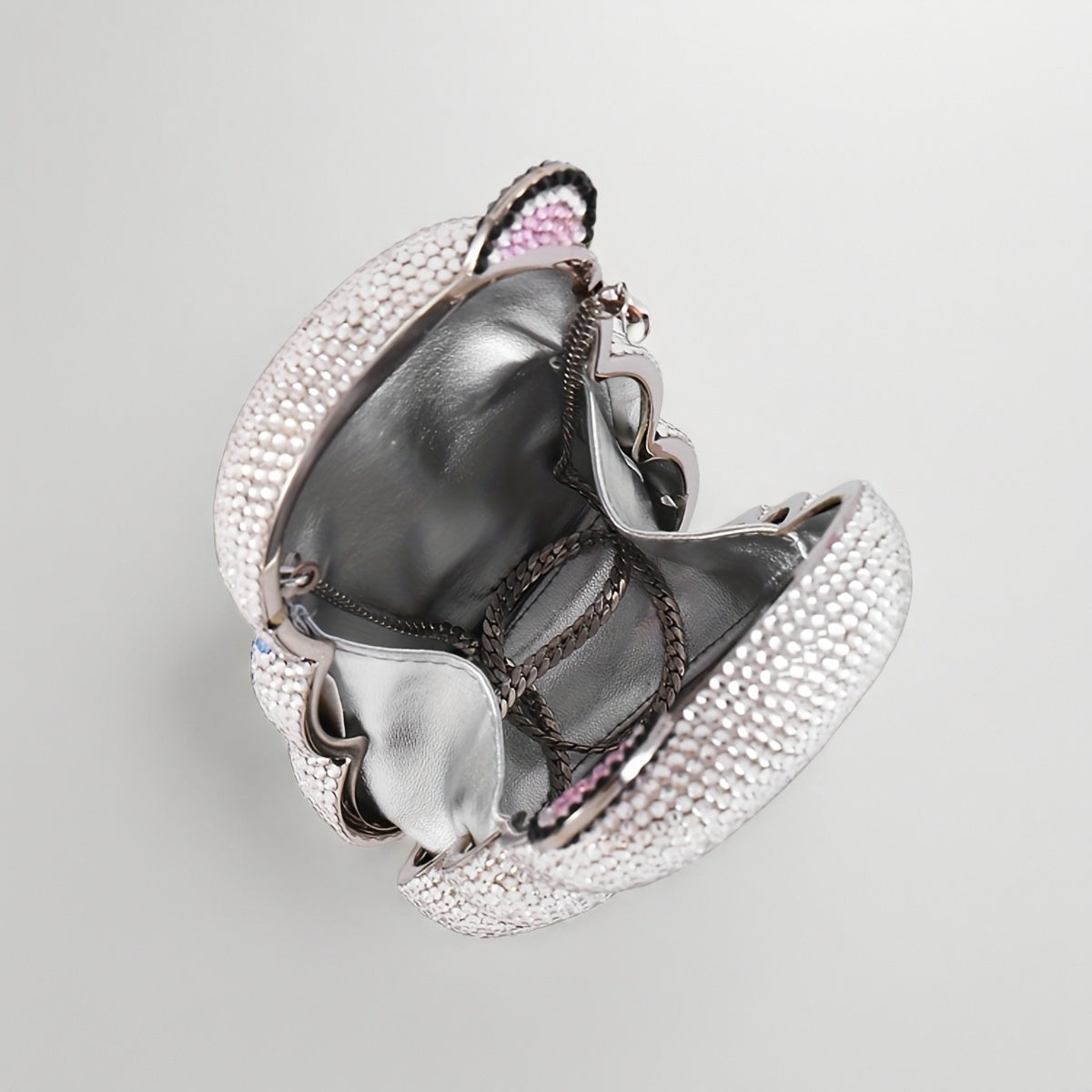 Shiny Bear Water Drill Bag Crystal Clutch Bag
