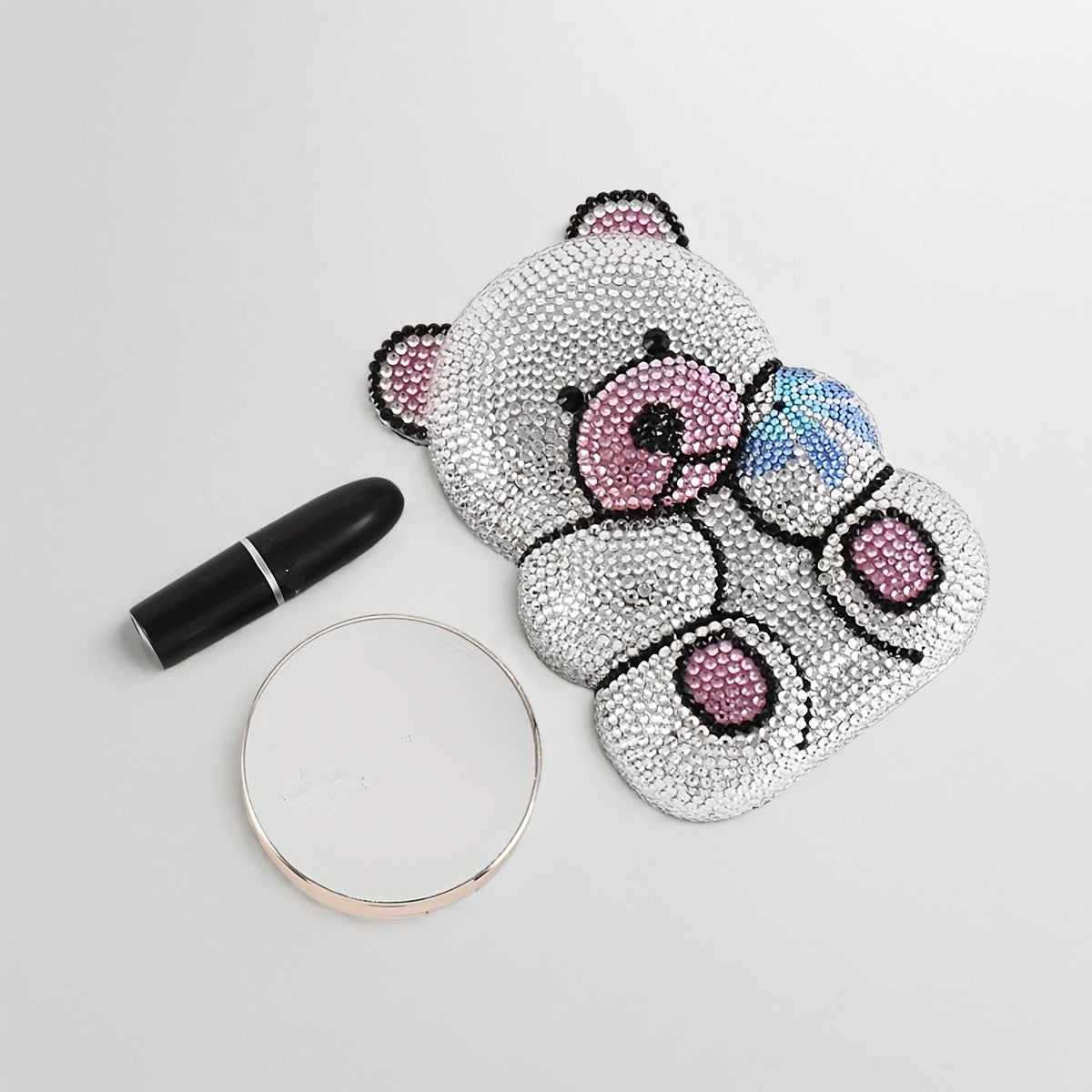 Shiny Bear Water Drill Bag Crystal Clutch Bag
