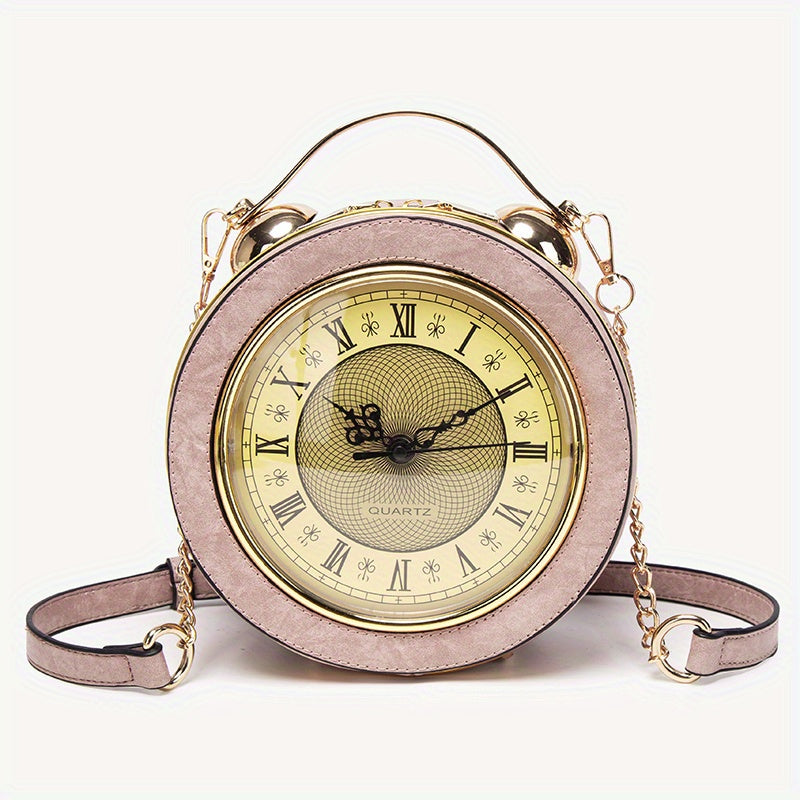 New Stylish Small Round Clock Retro Crossbody bag