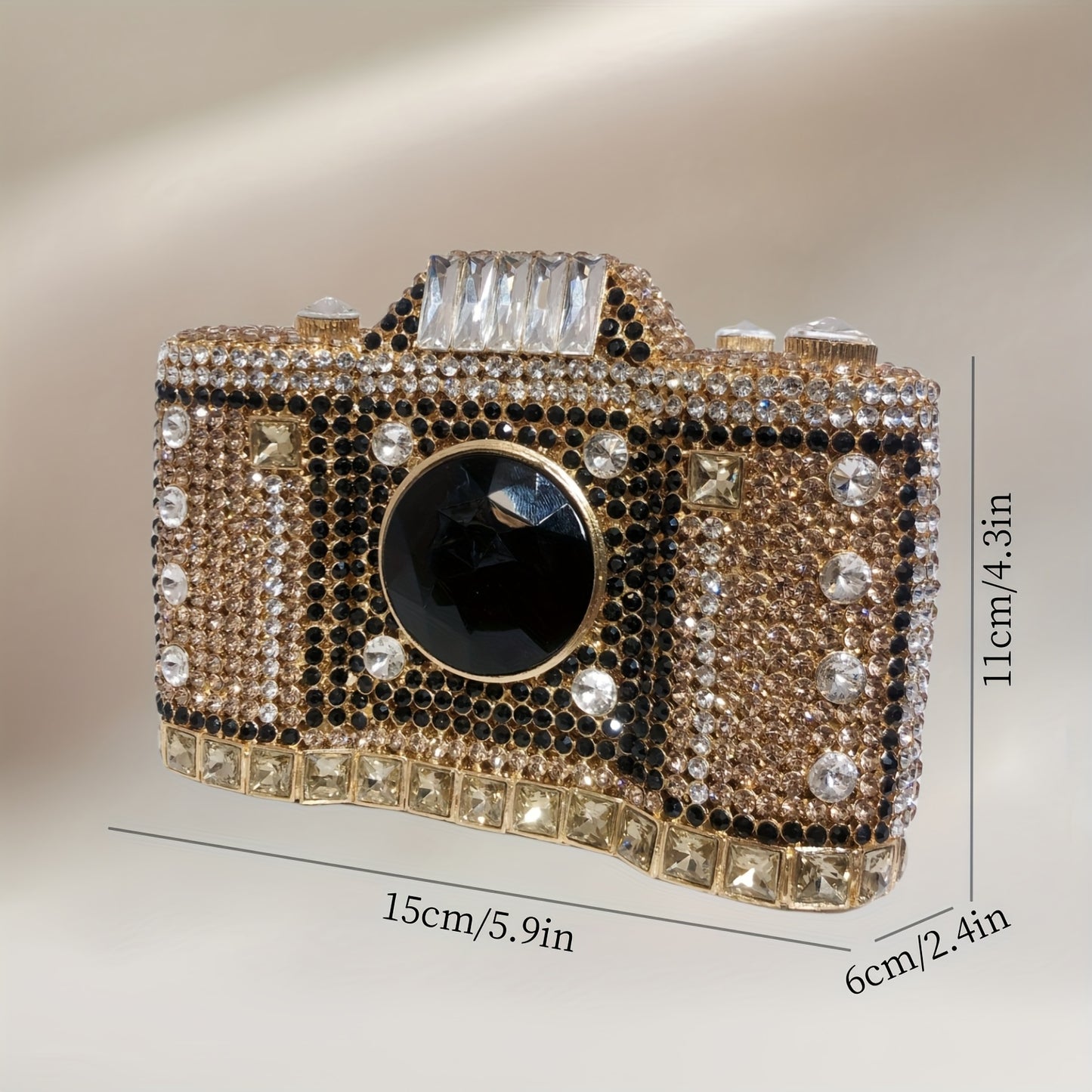 Crystal Camera Shaped Purse/Clutch