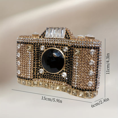 Crystal Camera Shaped Purse/Clutch
