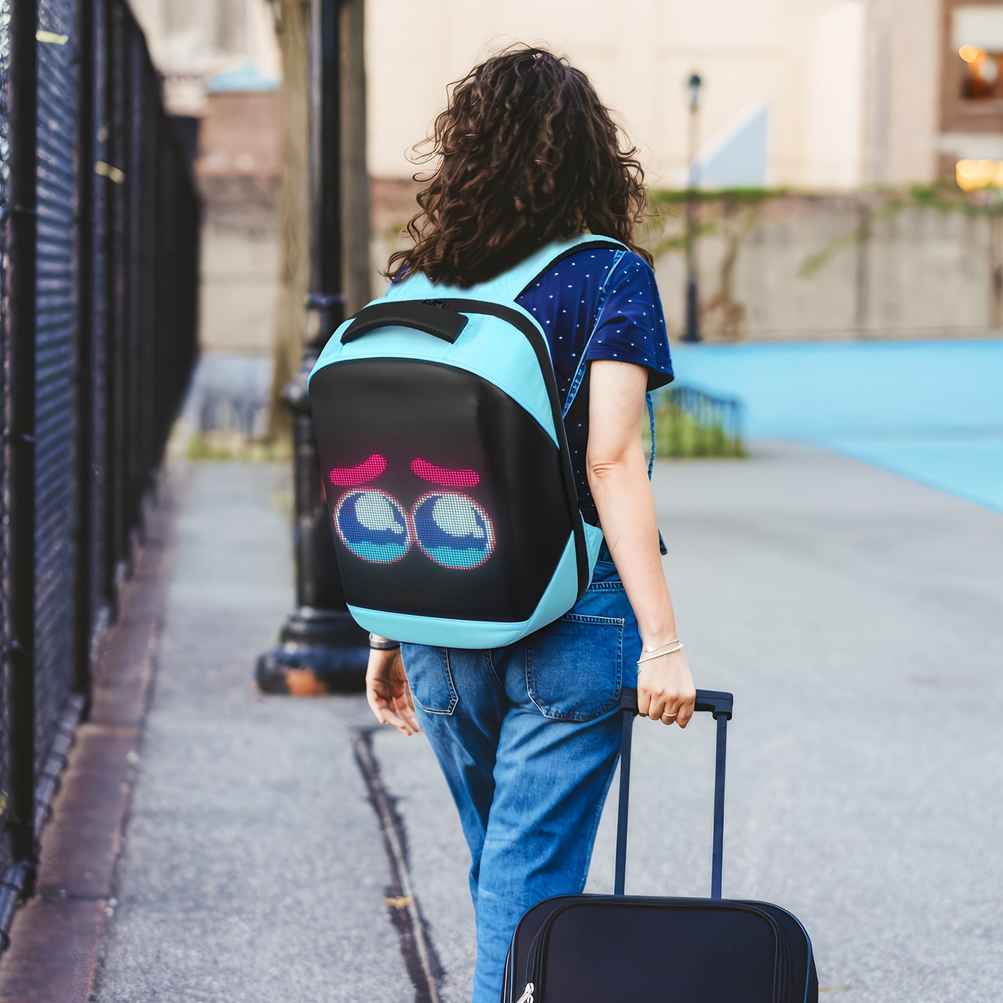 LED 17 Inch Backpack- Cool DIY Pixel Art Animation Programming Backpack