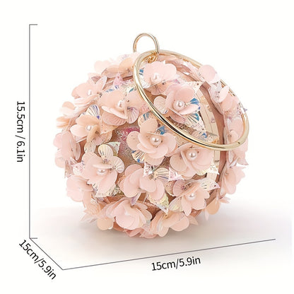 Sparkling Rose Gold Clutch Bag
