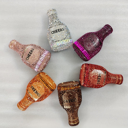 Champagne Bottle Rhinestone Crystal bag