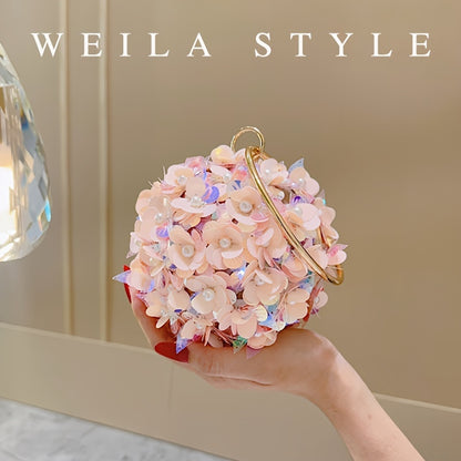 Sparkling Rose Gold Clutch Bag