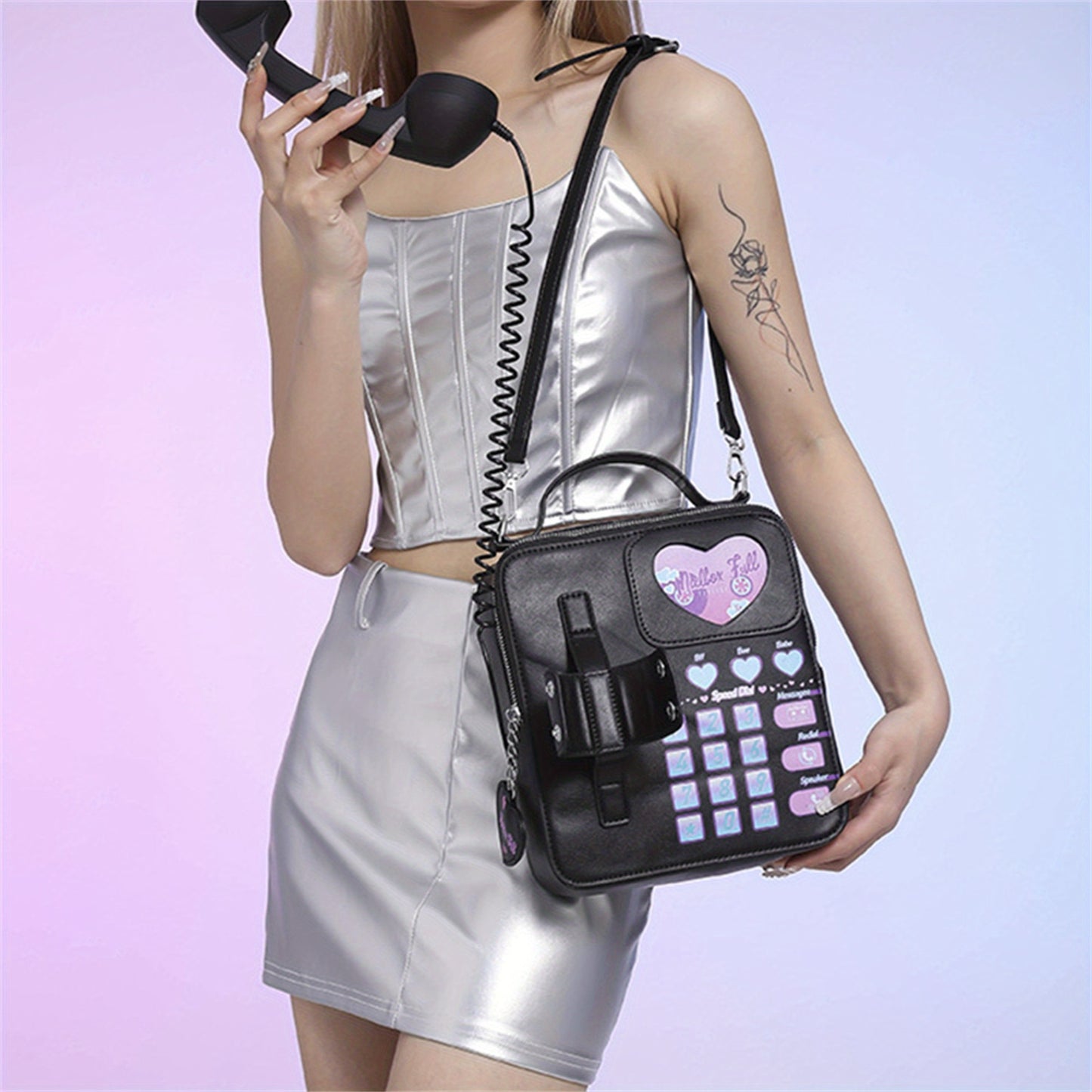 Telephone Styled Novelty Crossbody Bag