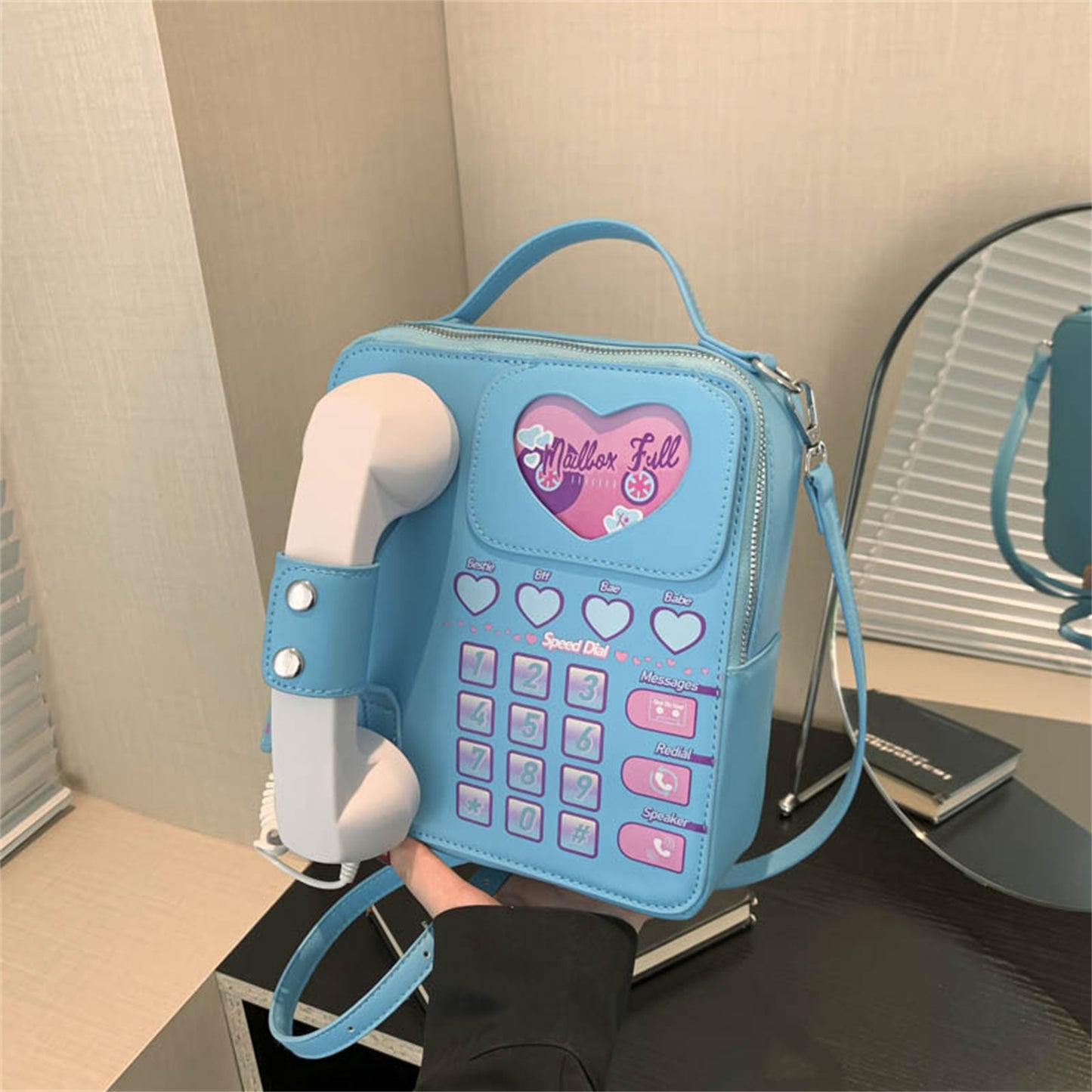 Telephone Styled Novelty Crossbody Bag
