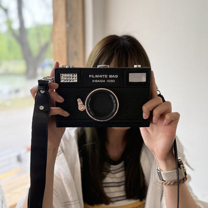 Retro & Vintage Realistic Camera Crossbody Bag with Adjustable Strap, and High-Quality Design